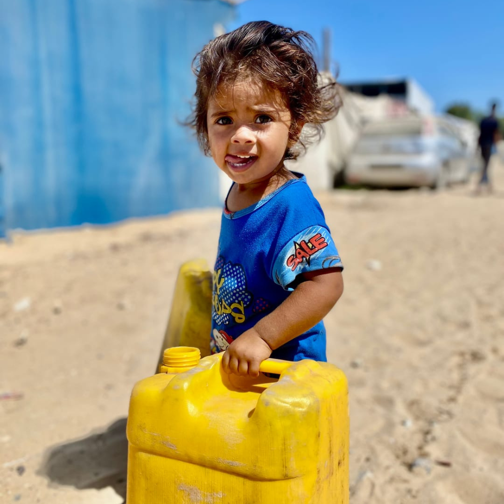 Wassertank in Gaza