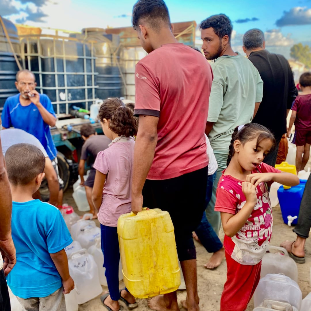 Wassertank in Gaza