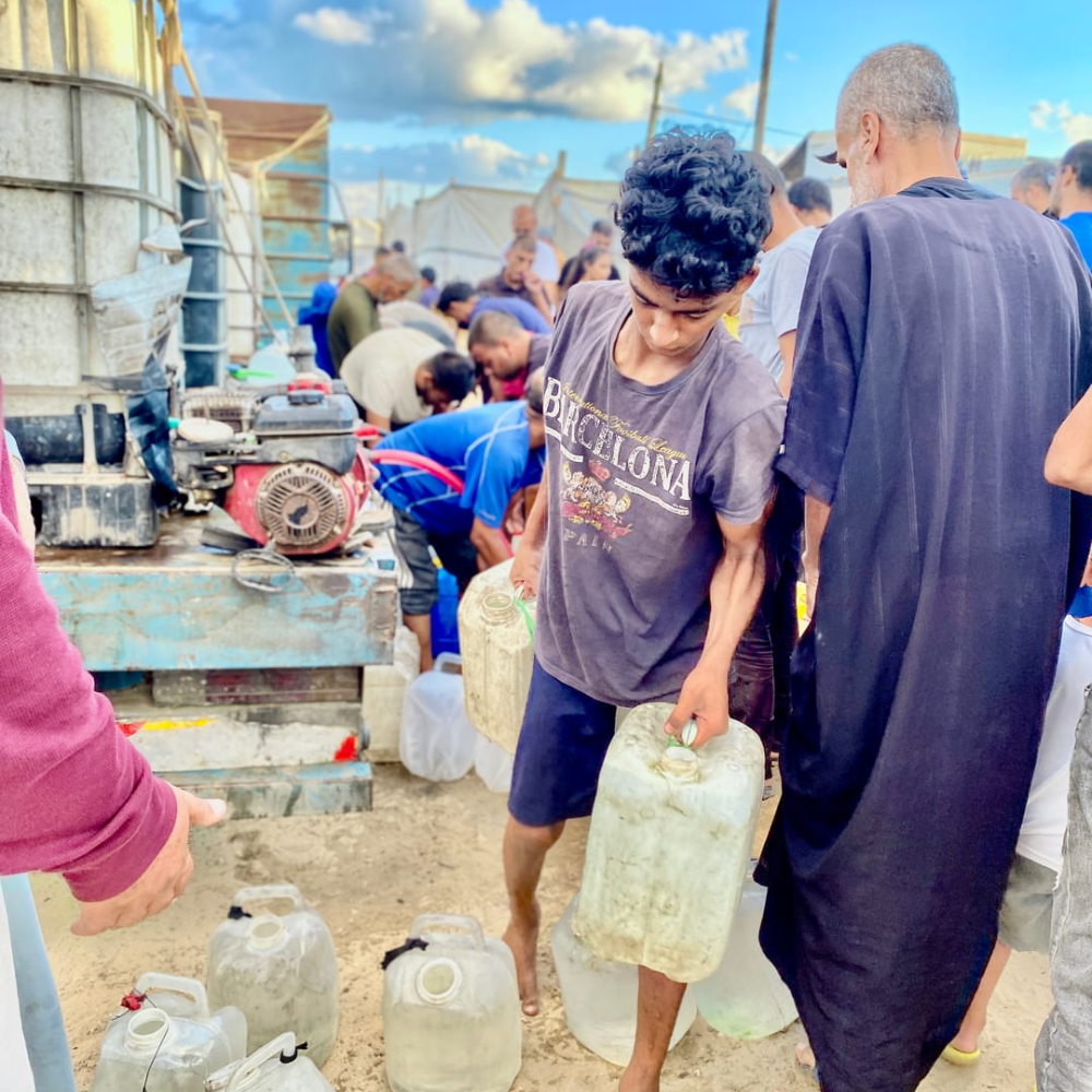 Wassertank in Gaza